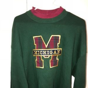 vintage michigan crew neck